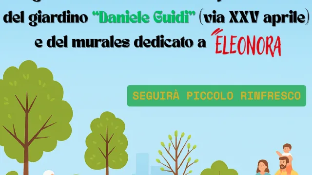 inaugurazione giardino Guidi