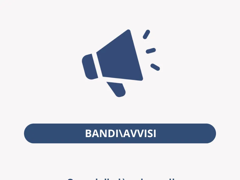 Bandi e avvisi