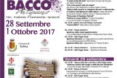 Bacco Artigiano 2017 Eventi Rufina 